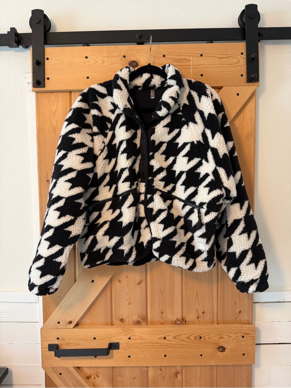 FP Movement Houndstooth Hit The Slopes Printed Fleece Jacket